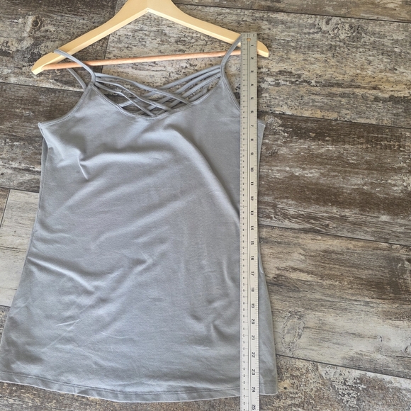 Maurices Light Gray Crisscross Camisole - Picture 2 of 5